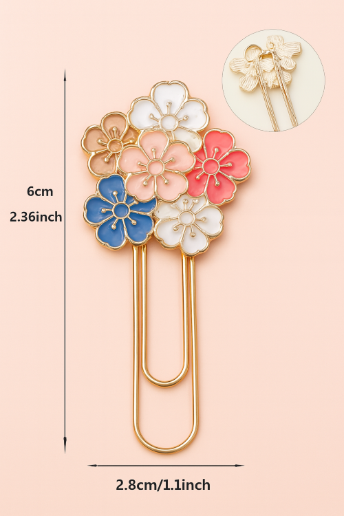 Flower Paperclip Bookmark
