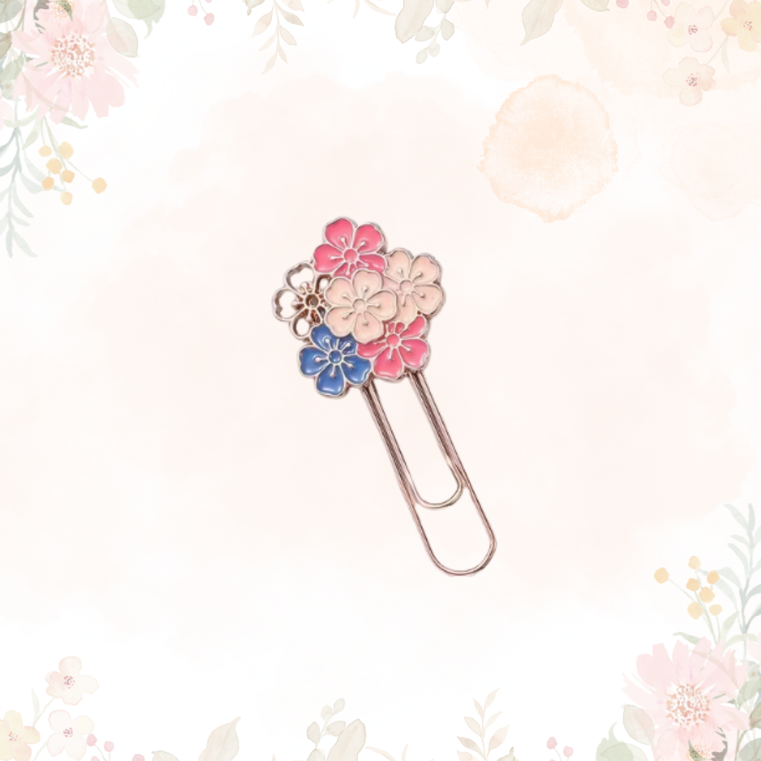 Floral Clip Bookmark