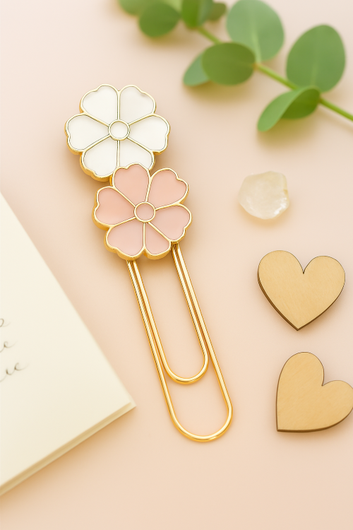 Flower Paperclip Bookmark