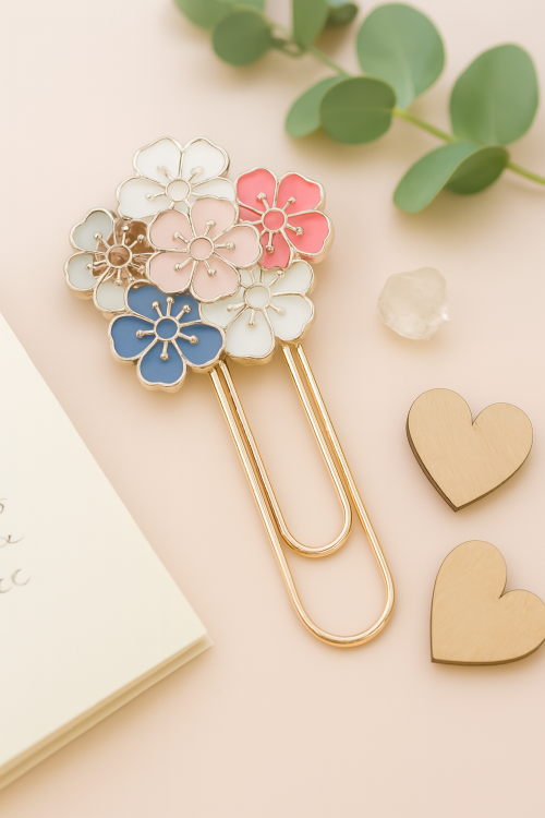 Flower Paperclip Bookmark