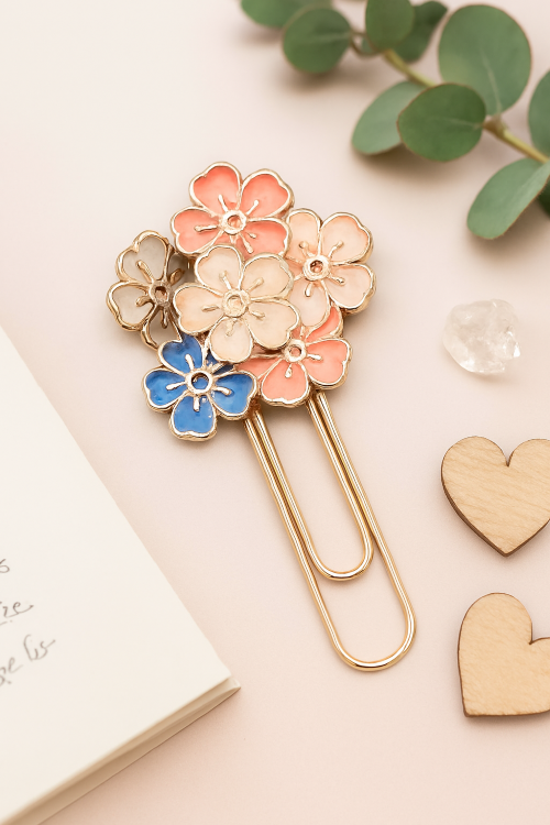 Flower Paperclip Bookmark