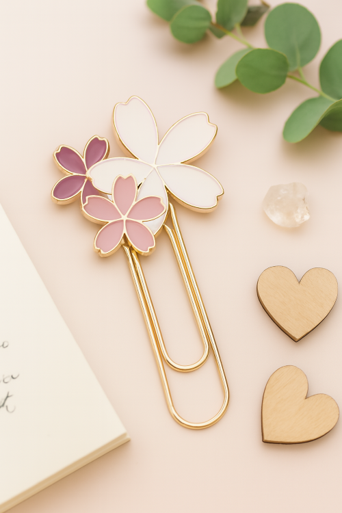 Flower Paperclip Bookmark