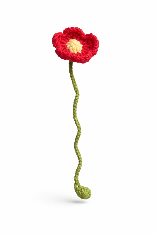 Crocheted Flower Bookmark
