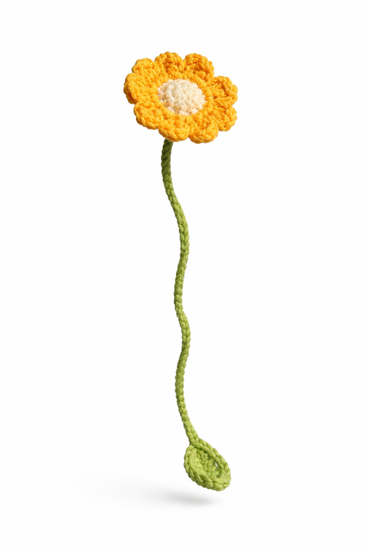Crocheted Flower Bookmark
